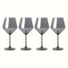 Thyme & Table 4-Piece Angled Wine Glass Set in Smoke Finish