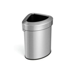 Trash Can with Lids and Stainless Steel Frame for Kitchen