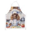 English Cocker Spaniel The Chef Apron Cooking Kitchen Server Baking Crafts Gardening for Adult Women Men, Unisex, Large, Multicolor