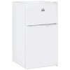 Double Door Mini Fridge with Freezer, 3.2 Cu.Ft Compact Refrigerator with Adjustable Shelf, Adjustable Thermostat and Reversible Door for Bedroom