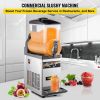 VEVOR Commercial Margarita Machine, 1Tank 15L Commercial Slushy Machine, Stainless Steel Smoothie Frozen Drink Maker