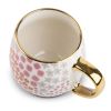 Thyme & Table Stoneware Gold Floral 16oz Coffee Mug