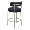 Woker Furniture Modern Sherpa Counter Height Stools Set of 2