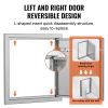 BBQ Access Door, 18W x 20H Inch Single Outdoor Kitchen Door, Stainless Steel Flush Mount Door, Wall Vertical Door with Handle and Hook, for BBQ Island