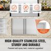 BBQ Access Door, 36W x 24H Inch Double Outdoor Kitchen Door, Stainless Steel Flush Mount Door, Wall Vertical Door with Recessed Handles