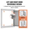 BBQ Access Door, 18W x 21H Inch Single Outdoor Kitchen Door, Stainless Steel Flush Mount Door, Wall Vertical Door with Recessed Handle, for BBQ Island