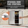 BBQ Access Door, 31W x 31H Inch Double Outdoor Kitchen Door, Stainless Steel Flush Mount Door, Wall Vertical Door with Handles, for BBQ Island