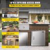 VEVOR BBQ Access Door 18W x 20H Inch, Vertical Single BBQ Door Stainless Steel, Outdoor Kitchen Doors for BBQ Island, Grill Station, Outside Cabinet