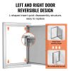 BBQ Access Door, 14W x 20H Inch Single Outdoor Kitchen Door, Stainless Steel Flush Mount Door, Wall Vertical Door with Handle, for BBQ Island