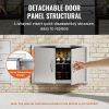 BBQ Access Door, 30W x 21H Inch Double Outdoor Kitchen Door, Stainless Steel Flush Mount Door, Wall Vertical Door with Handles, for BBQ Island