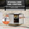 BBQ Access Door, 36W x 21H Inch Double Outdoor Kitchen Door, Stainless Steel Flush Mount Door, Wall Vertical Door with Recessed Handles