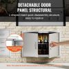 BBQ Access Door, 33W x 22H Inch Double Outdoor Kitchen Door, Stainless Steel Flush Mount Door, Wall Vertical Door with Handles, for BBQ Island