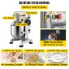 VEVOR Commercial Food Mixer, 15Qt Commercial Mixer with Timing Function