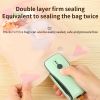 1pc Mini Bag Sealer, 2 In 1 Heat Sealer & Cutter, Battery Powered, Portable Handheld Bag Resealer, Vacuum Sealer, Saver Machine