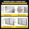 VEVOR BBQ Access Door 33W x 22H Inch, Double BBQ Door Stainless Steel, Outdoor Kitchen Doors for BBQ Island, Grilling Station, Outside Cabinet