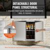 BBQ Access Door, 36W x 24H Inch Double Outdoor Kitchen Door, Stainless Steel Flush Mount Door, Wall Vertical Door with Recessed Handles