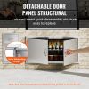 BBQ Access Door, 42W x 21H Inch Double Outdoor Kitchen Door, Stainless Steel Flush Mount Door, Wall Vertical Door with Handles, for BBQ Island