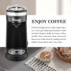 CHULUX Single Serve Coffee Maker Brewer for Single Cup Capsule with 12 Ounce Reservoir,Black