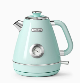 57.5 oz Mint green electric kettle SUS304 food grade 1200W instrument type dial thermometer fast boiling cordless without BPA automatic closed (UXSH001G10A: UXSH001G10A)